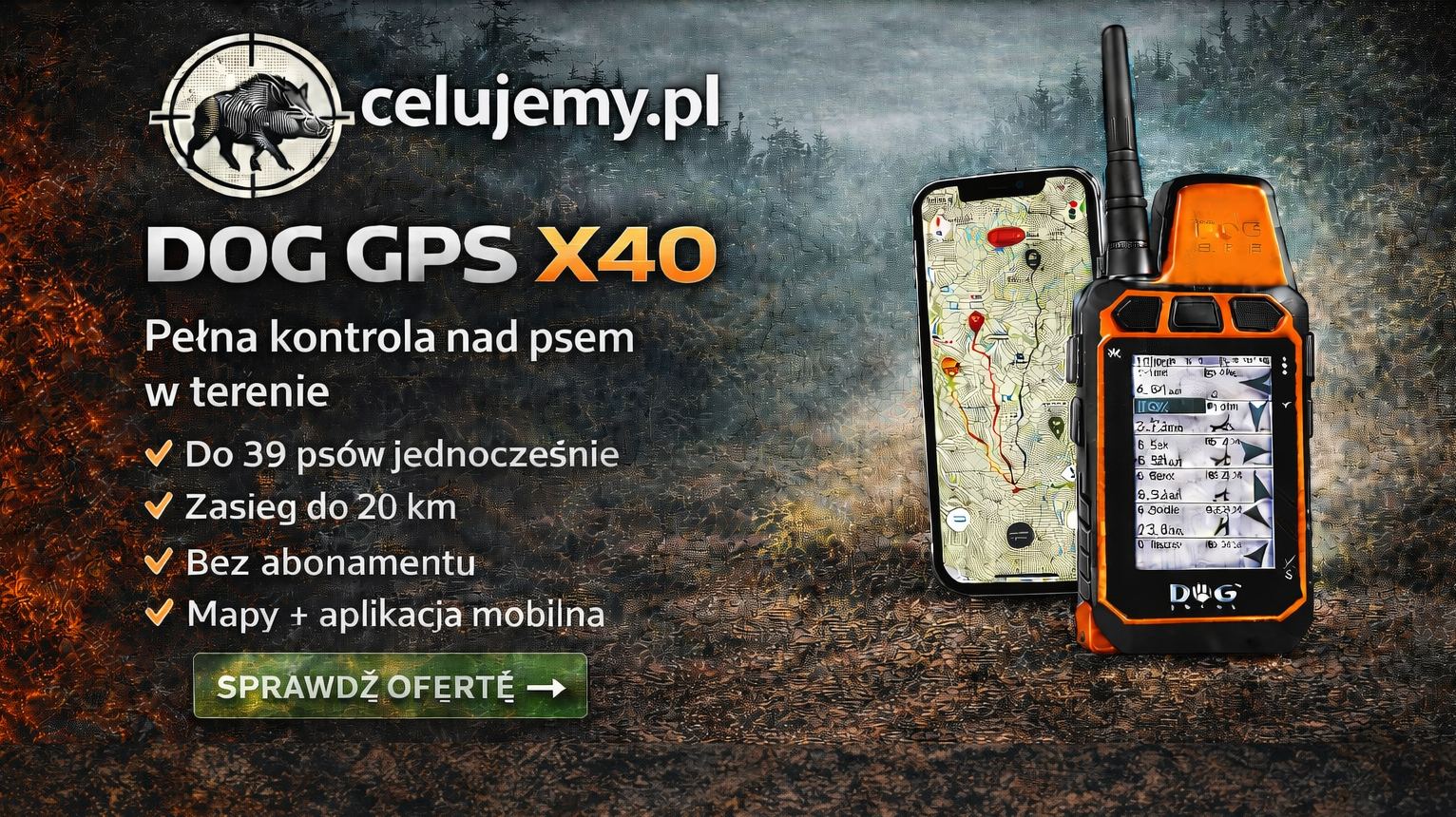 Odbiornik DOG GPS X40